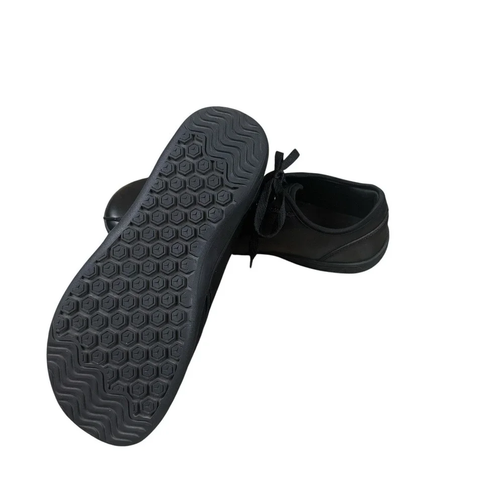 HOBIBEAR Barefoot Shoes Mens 45 11 Black Minimalist Wide Toe Box Lace Up